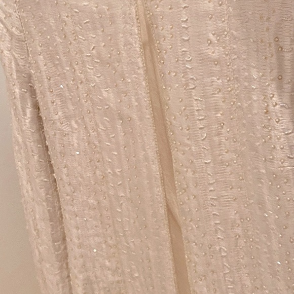 Louis Feraud Evening Jacket Silk with Pearl Embelishment Size 6 - Picture 14 of 15